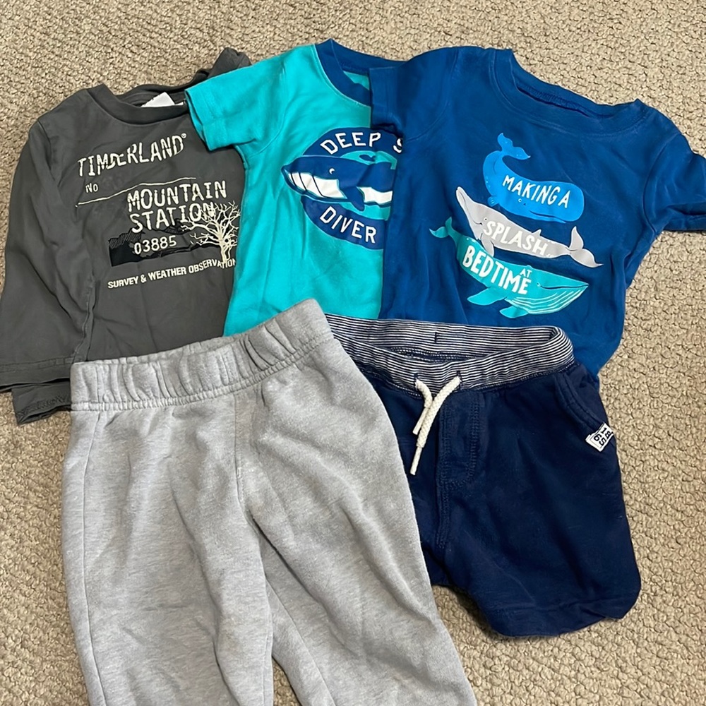 Boys 18 months shirt and bottoms lot